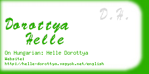 dorottya helle business card